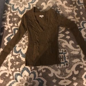 SO Wear It Declare It brown knit sweater